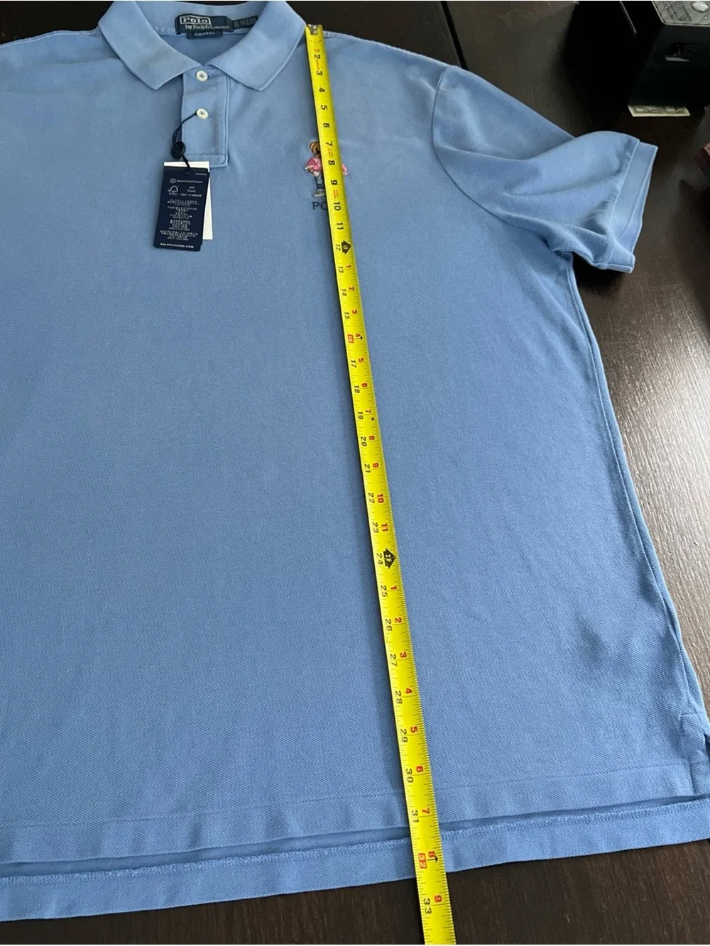 NWT Polo Ralph Lauren Classic Fit Blue Polo Shirt Polo Bear RL 67 Surf MSRP$150